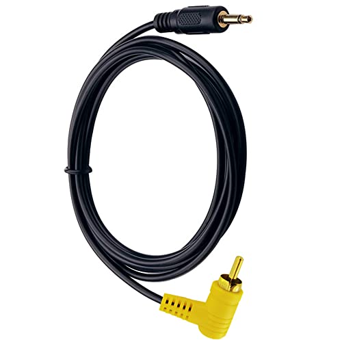 Traovien 3,5 mm-es RCA Kábel, 6 LÁB Aranyozott 3.5 mm 1/8 inch Mono TS Férfi Dugó-RCA Férfi 90 Fokos Szögben Audio Video Kábel