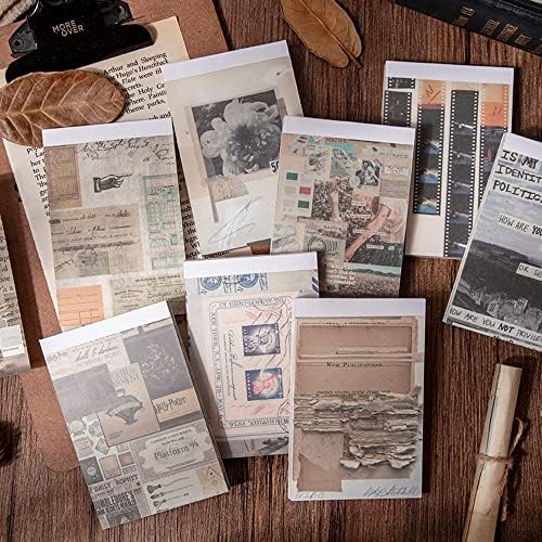 150 Lap Vintage Scrapbook Papír, Retro Lap Anyaga Papír, Dekoratív Naplózó Kellékek Esztétikai Készlet DIY Art Kézműves Napló Kártya Tervező