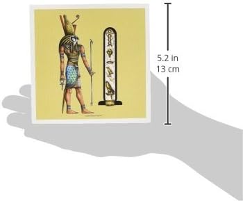 Egyiptomi hórusz Isten Pogány Art - üdvözlőlap, 6 x 6 cm, egységes (gc_167462_5)