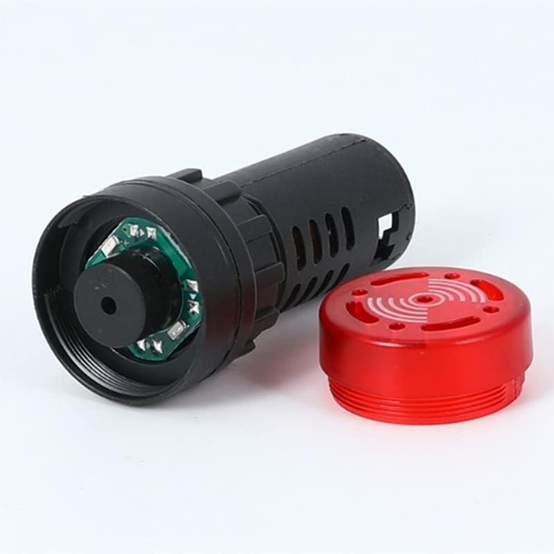 1db színes AD16-22SM 12V 24V 110V, 220V 22mm Flash Lámpa Piros LED Aktív Csengő Hangjelzés Riasztás Jelzőfény Piros, Zöld,