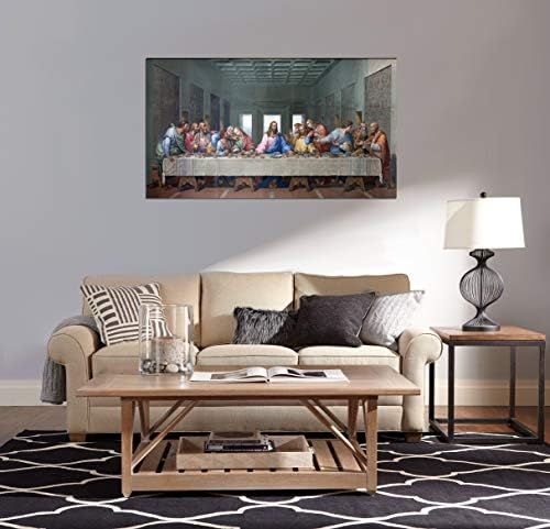az Utolsó Vacsora Fali Dekor által, amelyet Leonardo da vinci Festménye Print - 20 x 40 Hosszú Képek, Poszter Vászon Művészeti