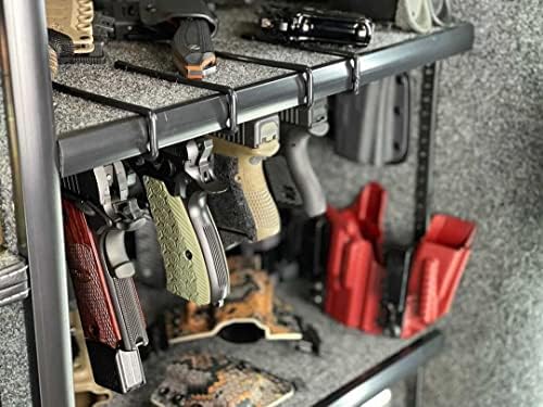 Adoreal 10 DB fegyverszekrény, Pisztoly Rack Fegyver Biztonságos Polcon, vagy Verem A fegyverszekrény, Fegyver Biztonságos