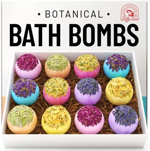 ?????? ????* A fürdő Bomba Ajándék Szett - 12 Botanikus Illat Fürdő Bomba Nők Illóolajok Természetes Buja Fürdő Bomba -