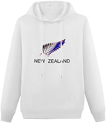 Új-Zéland Maori Páfrány Sportos Kapucnis Felső, Hosszú Ujjú Pulóver Kapucnis Pulóver Felső Ifjúsági