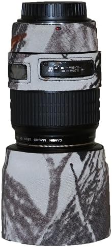 LensCoat objektívvédőt Canon 100 f2.8 Makró Álcázás Neoprén Kamera lencsevédő Hüvely (Realtree AP Hó) lenscoat