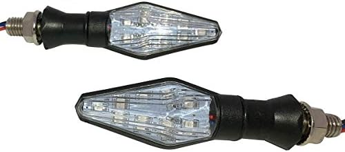 MotorToGo Fekete Szekvenciális Lámpa irányjelző Lámpák LED-es irányjelző Index Mutatók Kompatibilis a 2003-as Yamaha YZF600R