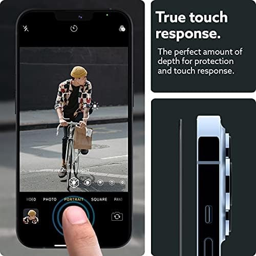 Caseology Snap Fitt, Edzett Üveg, [2 Csomag] iPhone 14 képernyővédő fólia (2022) Kompatibilis iPhone 13 Pro iPhone 13 [a Telepítési csomag]