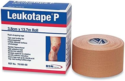 Leukotape P Sport Tape Tan 1 1/2 x 15 Yardon & Cover-Roll Szakaszon Öntapadós Rögzítés, Kötszerek 2x10 Yardon. Combo Pack