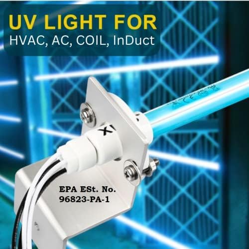 120V Légtisztító Egész Ház UV UVC Lámpa rendszer beiktatni a HVAC AC Légkondicionáló biztosítja