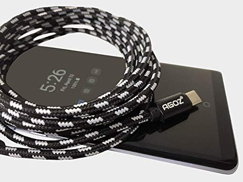 AGOZ 2PACK 4FT USB-C Kábel Gyors Töltő Kábel Samsung Galaxy S22 S20 S10 S9 S8, vegye figyelembe, 10 9 8, A01 A03s A12 A13 A20 A21 A31