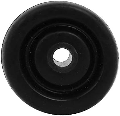 X-mosás ragályos 1.5 hüvelyk Átmérőjű Gumi Kerék Gördeszka Kocsi Görgő, Csigát, Fekete 4db(1.5 pulgadas de diámetro rueda de goma monopatín