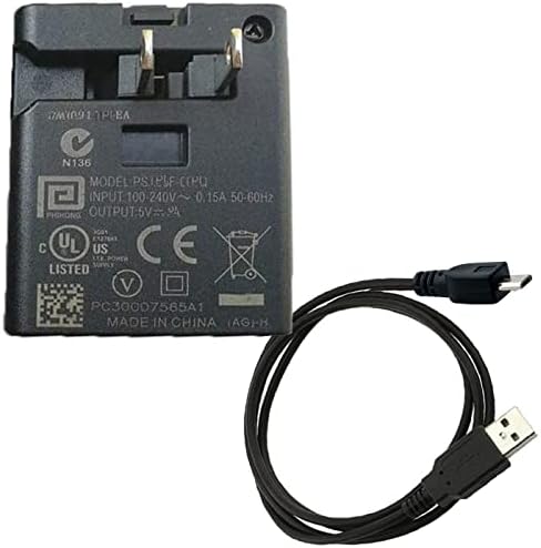 UpBright 5V AC/DC Adapter+Micro USB Töltő Kábel Kompatibilis Saregama Carvaan SCM02 Mini Bluetooth Hangszóró Hindi Akkumulátor Tápegység