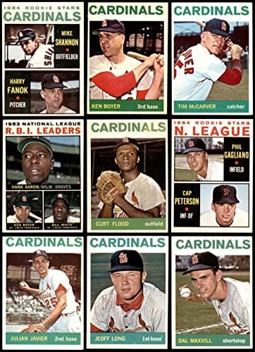 1964 Topps St. Louis Cardinals Közelében Csapat készen áll a St. Louis Cardinals (Set) VG/EX+ Bíborosok