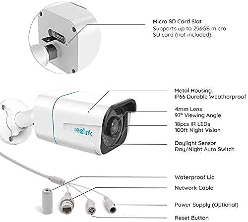 REOLINK 4K Kültéri Biztonsági Kamera kle-nél-810A(2 darabos Csomag) Csomag kle-nél-820A(Csomag 2), Okos Ember/Jármű Észlelése, a Munka