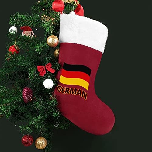 Németország Lobogója Karácsonyi Harisnya, Zokni, Plüss Kandalló a karácsonyfa lakberendezés