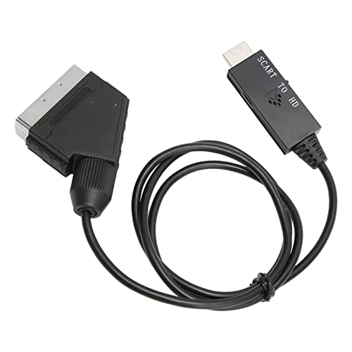 BOTEGRA Átalakító Adapter Kábel, DC 5V Plug and Play SCART HD Multimédia Interfész Átalakító Rugalmas HD 1080P USB Tápegység TV