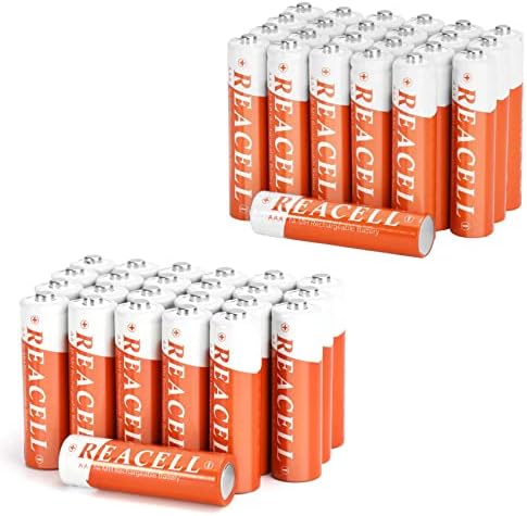 REACELL Napenergia Újratölthető AA, AAA Elem, 24 Pack-AA Újratölthető Akkumulátorok + 24 Pack AAA Újratölthető Akkumulátorok Napelemes