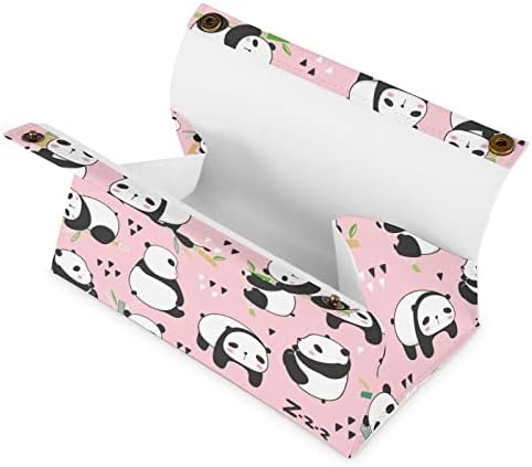 Panda Aranyos Szövet Borító Dekoratív Szalvéta tartó Papír Esetben Adagoló a Home Office Autó