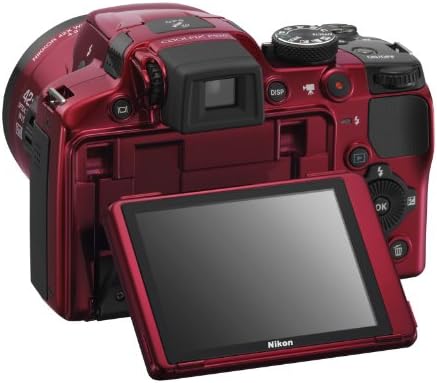 Nikon COOLPIX P510 16.1 MP CMOS Digitális Fényképezőgép 42x Zoom NIKKOR ED Üveg Lencse, majd a GPS-Felvétel Helye (Piros)