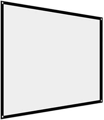 LIRUXUN Vetítés 60-100 Colos Hordozható Összecsukható Nem Ránc Fehér Projektor Függöny Kivetítő Képernyő 4:3 (Méret : 84inch)