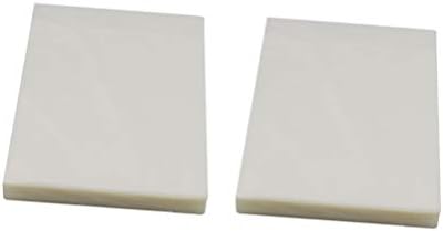 Sewroro Lamináló Lap Tiszta Csomagolás Zsák 200Pcs Tiszta Termikus Lamináló Műanyag, Papír, Laminálógép Lap (0.055 mm, 3 Inch) Fehér