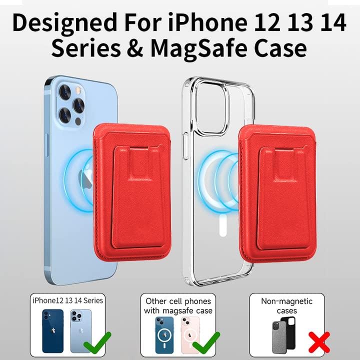 Gyizho Mágneses Kártya Tárca Birtokosa a MagSafe Tárca Állvány iPhone 14 Pro Max/14 Plus/14 Pro/14, iPhone 13 Pro Max/13 Pro/13/13