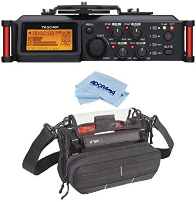 Tascam DR-70D 4-Csatornás Audio Recorder DSLR Kamerák, 20Hz-20KHz frekvenciaátvitel, 4 XLR/TRS Combo Jack, Két Beépített Mikrofon - K-TekStingray