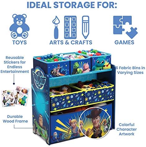 Disney/Pixar Toy Story 4 6 Bin Design, Store Játék Szervezője által a Delta Gyermekek