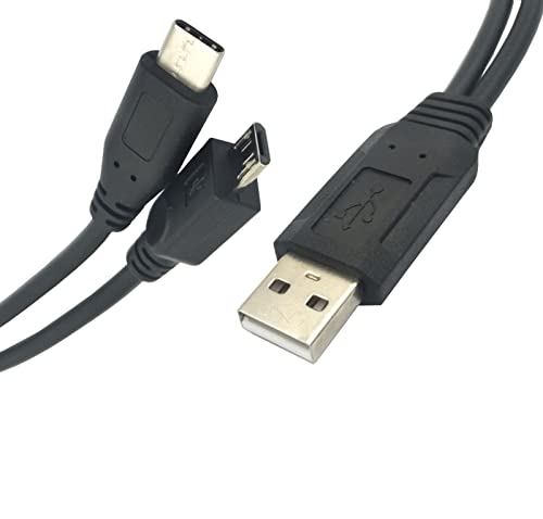 GenHaoQi Micro USB Elosztó Kábel, USB 1 2 Y Elosztó Hosszabbító Felelős Kábel a Készülék adatátviteli, illetve Töltés,1db (Típus