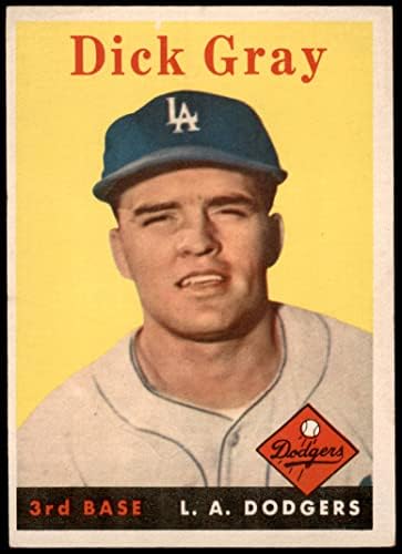 1958 Topps 146 Dick Szürke Los Angeles Dodgers (Baseball Kártya) EX Dodgers
