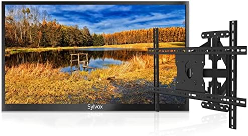 SYLVOX 43, Szabadtéri TV TV Fali tartó, 4K Időjárásálló Kültéri TV IP55 Vízálló (Deck Sorozat)