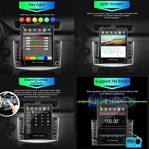 diyago férfiak 9.5 Hüvelykes HD Érintőképernyős Okos Autó GPS Navigációs Gép Carplay DSP RDS, Android 11 autóhifi Multimédia