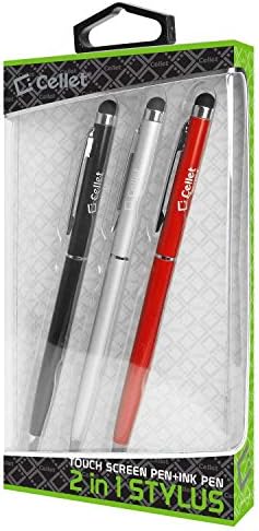 PRO Stylus Pen Dolgozik VW 2020 Golf 8 Tintával, Nagy Pontosságú, Extra Érzékeny, Kompakt Formában az érintőképernyők [3 Pack-fekete-Piros,