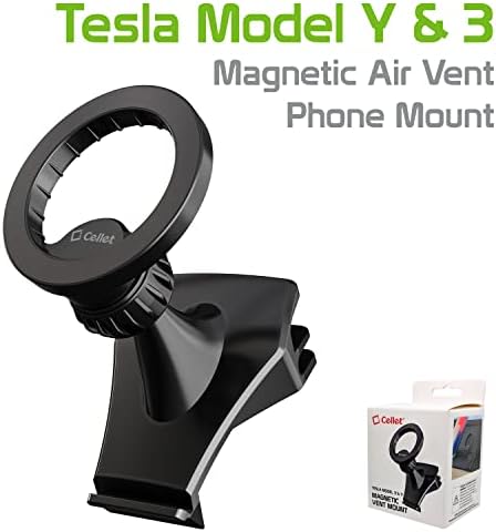 Cellet Tesla Model Y & Model 3 Szellőző Telefon Mount, Telefon tulajdonosa Kompatibilis a Tesla Model 3 & Tesla Y (Mágneses Verzió)