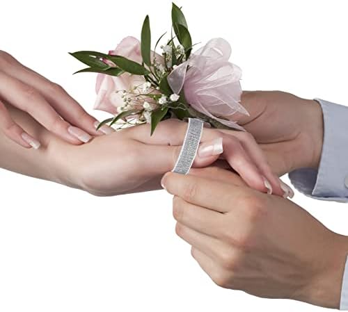 Rugalmas Csukló Csokor Zenekarok, Rugalmas Wristlets Esküvői Bál Virágok (48 Db)
