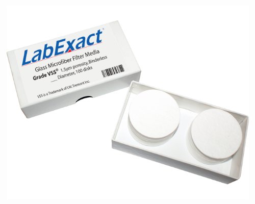 LabExact 1200157 Fokozatú VSS Üveg Mikroszálas Szűrő, Binderless Boroszilikát Üveg, 1.5 µm, 9.0 cm (Csomag 100)