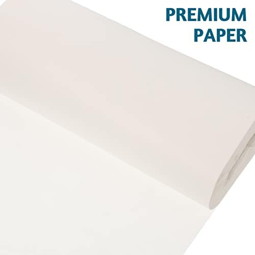 Sewroro Csomagolópapír Tároló 1 Tekercs Ruházat Csomagolópapír Állványon Papír Kézműves Papír Fehér Tekercs Papír-Ajándék,