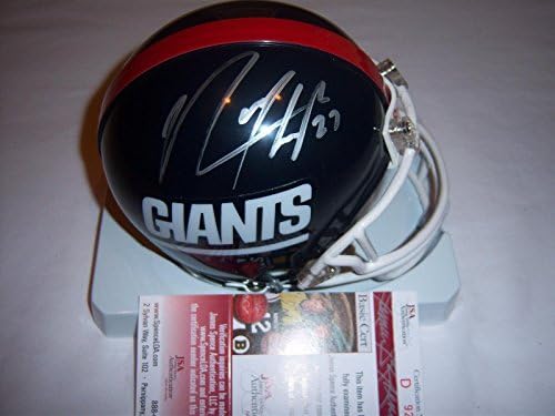 Rodney Hampton New York Giants,uga Szövetség/coa Aláírt Mini Sisak - Dedikált NFL Mini Sisak