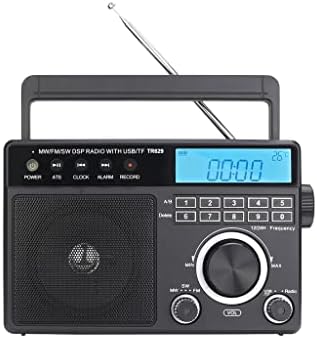 DLOETT Hordozható Retro Rádió Digitális MP3 Lejátszó Hangerő Nagy Hangszóró