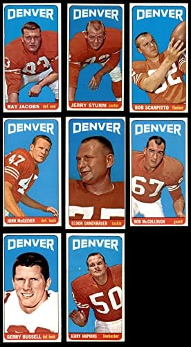 1965 Topps Denver Broncos Csapat készen áll Denver Broncos (Set) EX/MT Broncos