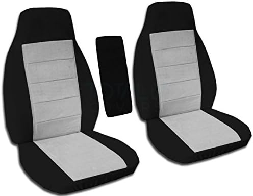 TELJESEN LEFEDI Kompatibilis 1998-2003 Ford Ranger kétszínű Kocsi Vödör üléshuzatok w Középső Kartámasz Borító: Fekete Szén