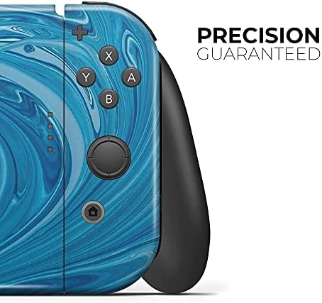 Design Skinz - Kompatibilis Nintendo DSi XL - Bőr Matrica Védő karcálló Cserélhető Vinil-Wrap Borító - Liquid Kék Színű Fúziós