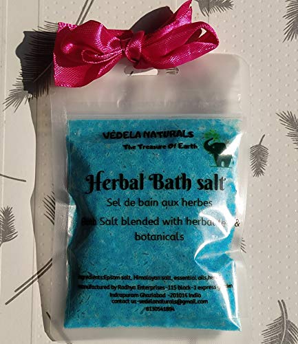 VÉDELA Naturals - Fürdő só | Áztatás Megoldás | gyógynövényes fürdő só |kevert gyógynövény tea, növények | Kézzel készült termék