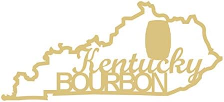 Kentucky Bourbon Kivágott Befejezetlen Fa Derby Lóverseny MDF Alakú Vászon Stílus 1-es (6)