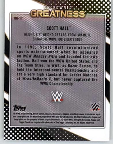 2021 Topps Legjobb WWE vagy egyszerű ember Nagyság UG-17 Scott Hall Birkózás Trading Card