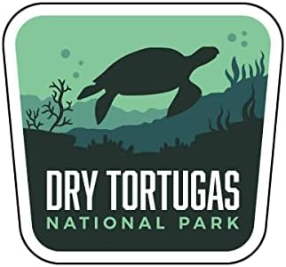 Vagabond Szív Dry Tortugas Nemzeti Park Matrica - Időjárásálló Vinil Szuvenír Matrica