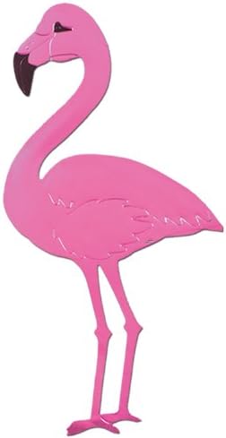Beistle Fólia Flamingo Sziluett, Rózsaszín/Fekete