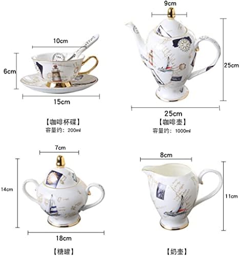 A csésze kávé, Európai Stílusú teáskészlet, Kerámia Teáskanna, Kreatív Kávé Készlet, angol Délutáni Tea, porcelán Csésze Illatos Tea Szett