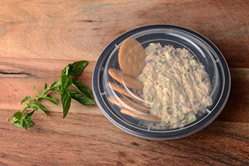 18 oz - 25 Gróf - Kör mikrohullámú sütőben Műanyag Étel elkészítése edényben Fedő - Élelmiszer-Tároló Konténer - Hitelesített