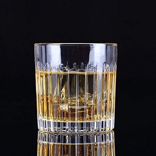 Ólommentes Üvegből Üveg Whiskey Klasszikus Csíkos Üveg Szellemek Üveg Kerek Jégkorong Különleges Koktél Üveg-Üveg Whiskey-T